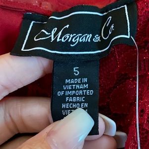 Sparkly red formal dress